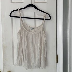cream color tank top size medium